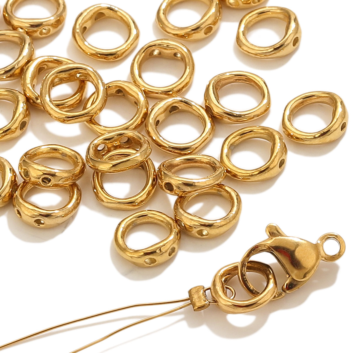 Jewelry Making Equipment - 20pcs Stainless Steel Clasps End Connectors