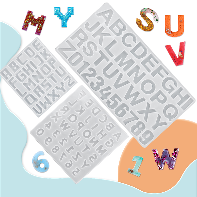 Jewelry Making Uv Resin Kit - Alphabet Epoxy Resin Mold Kit Ornament