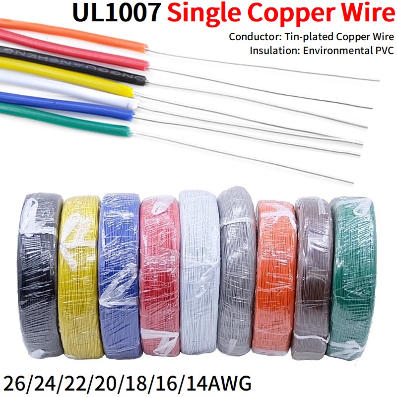Wire 22 Gauge Copper - 5/20M Single Core Copper Wire 26