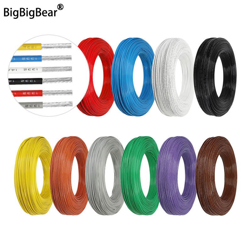 Wire 22 Gauge Copper - 2/5/10m UL1332 PTFE Wire High Temperature