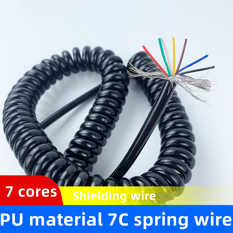 Wire 22 Gauge Copper - PUR spring wire shielding cable 7