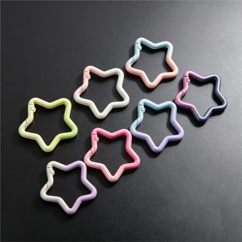 Jewelry Making Equipment - 5PCS Gradient Star Shape Spring Ring