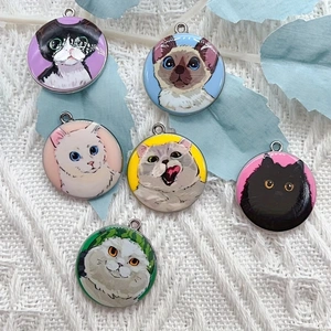 10pcs cartoon animal cat ename - Jewelry Making Necklaces ulasan dan harga