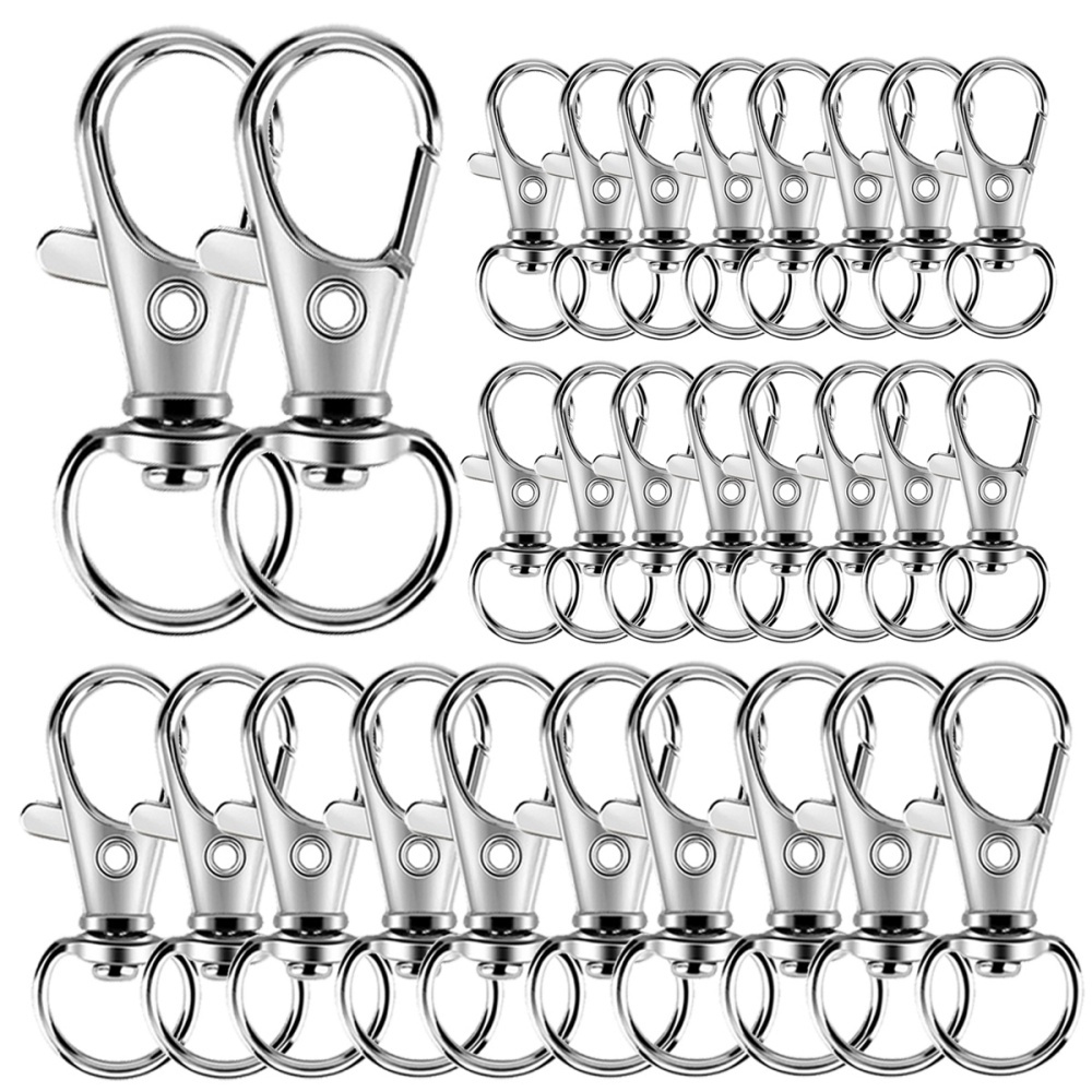 25-200Pcs Metal Swivel Snap Ho - Jewelry Making Rings ulasan dan harga
