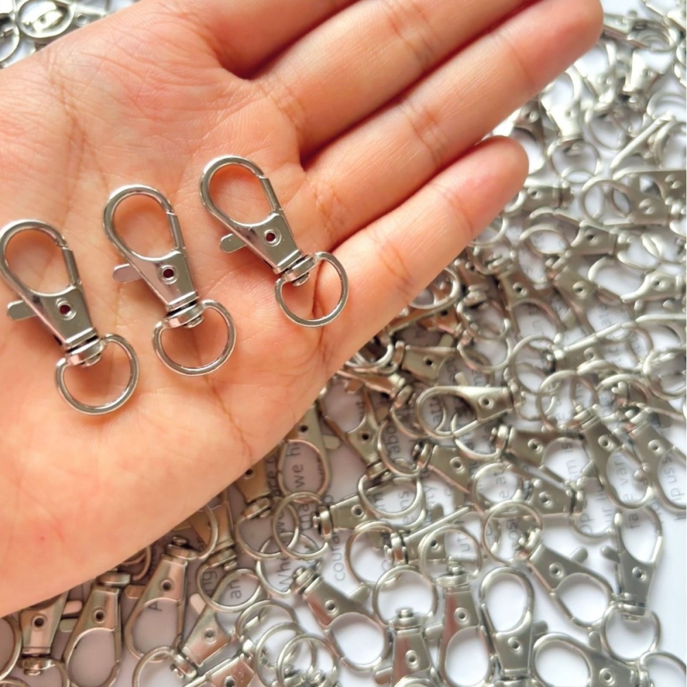 25-200Pcs Metal Swivel Snap Ho - Jewelry Making Rings ulasan dan harga