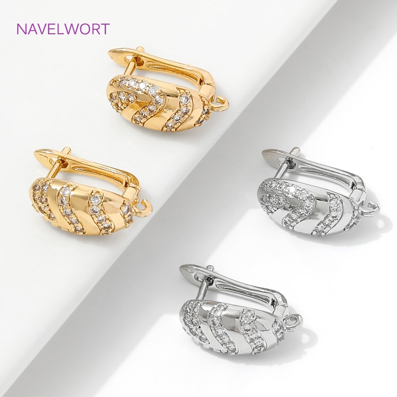 18K Gold Plated Brass Earwires - Jewelry Making Pieces ulasan dan harga