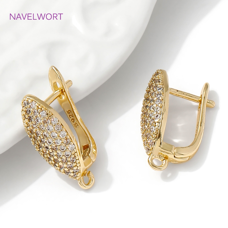 18K Gold Plated Brass Earwires - Jewelry Making Pieces ulasan dan harga