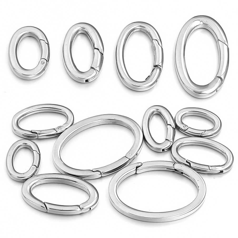 1pc Stainless Steel Spring Cla - Jewelry Making Rings ulasan dan harga