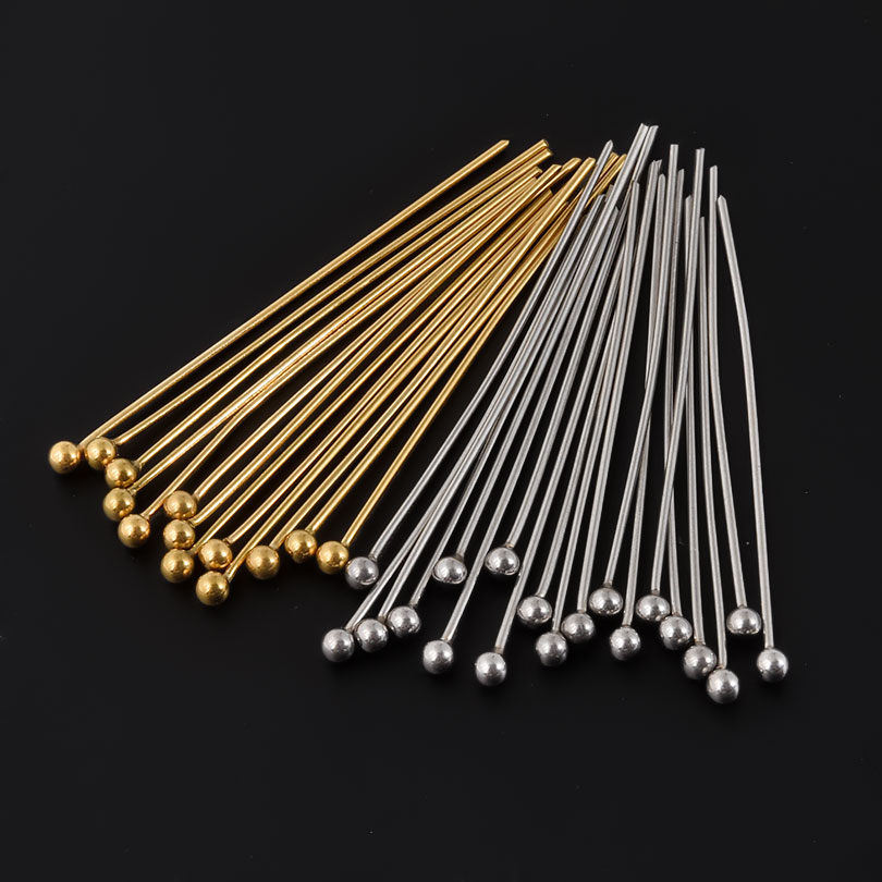 50pcs/Lot 18K Gold Plated Ball - Jewelry Making Drill ulasan dan harga