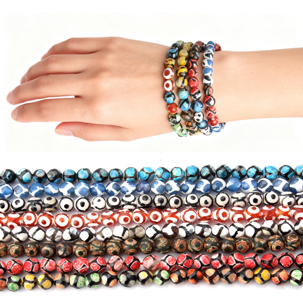 8MM/String Natural Stone Facet - Jewelry Making With Stones ulasan dan harga