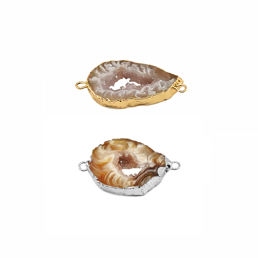 Irregualr Natural Agate Geode  - Jewelry Making With Stones ulasan dan harga
