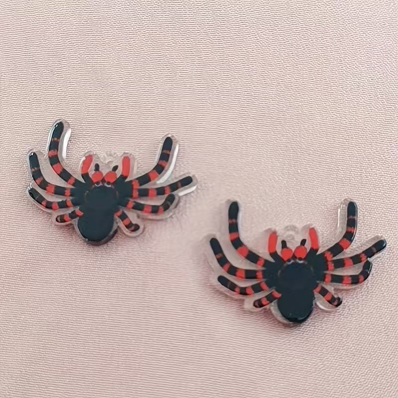 10pcs acrylic Halloween spider - Jewelry Making Necklaces ulasan dan harga