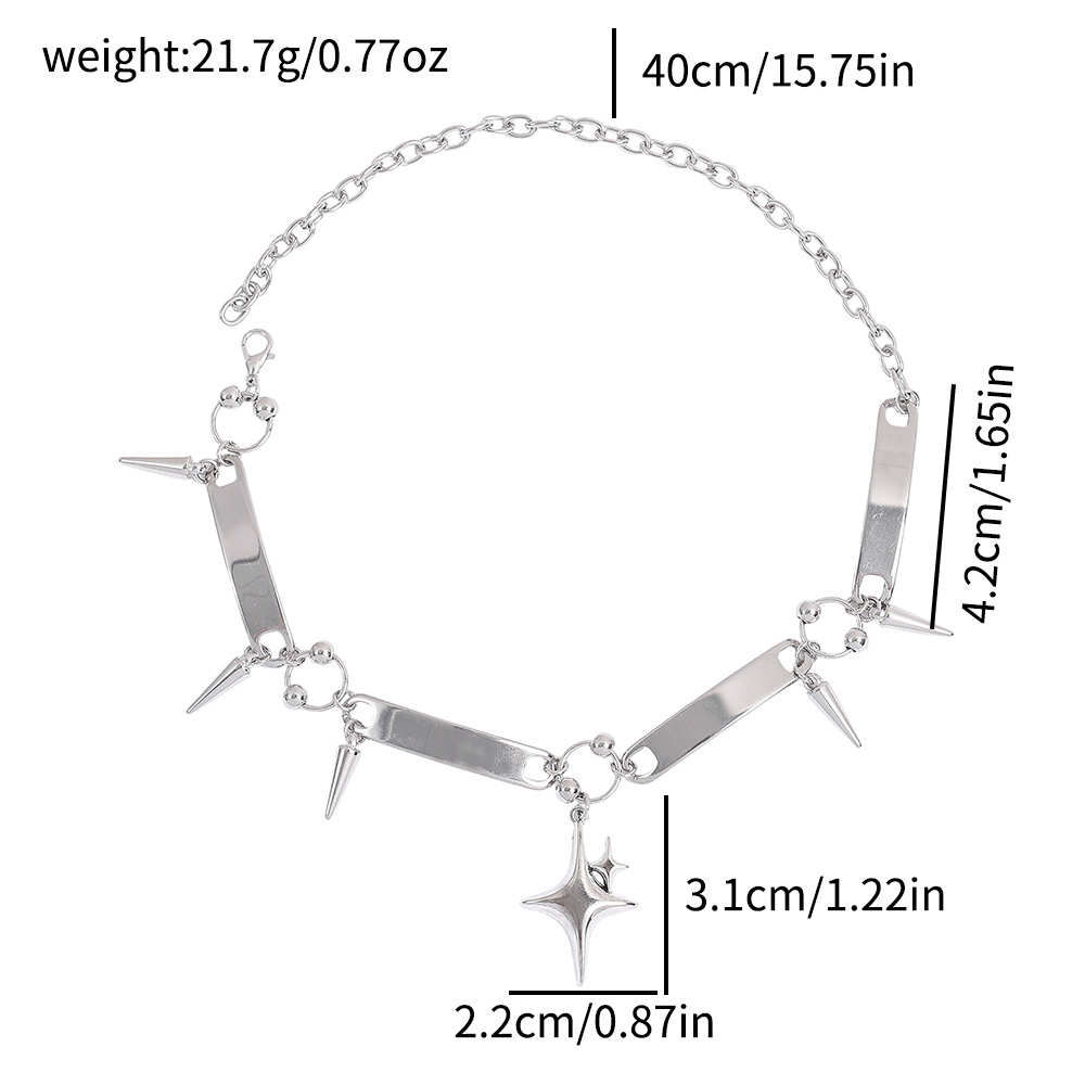 Punk Star Riveted Choker,Rock  - Jewelry Making Necklaces ulasan dan harga