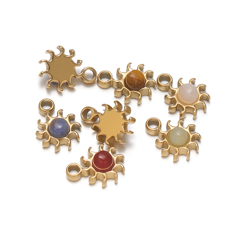 5pcs Stainless Steel Small 8mm - Jewelry Making With Stones ulasan dan harga