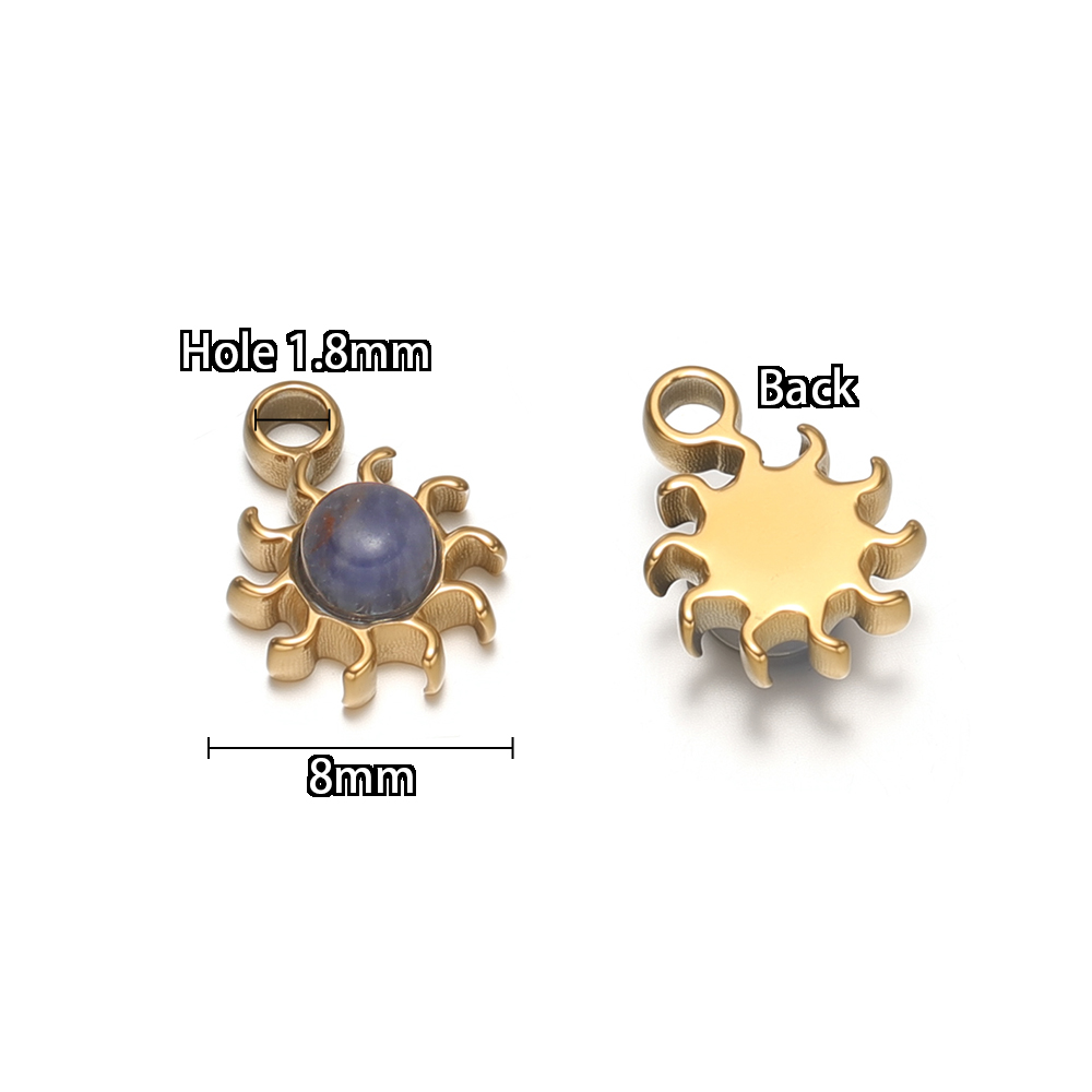 5pcs Stainless Steel Small 8mm - Jewelry Making With Stones ulasan dan harga