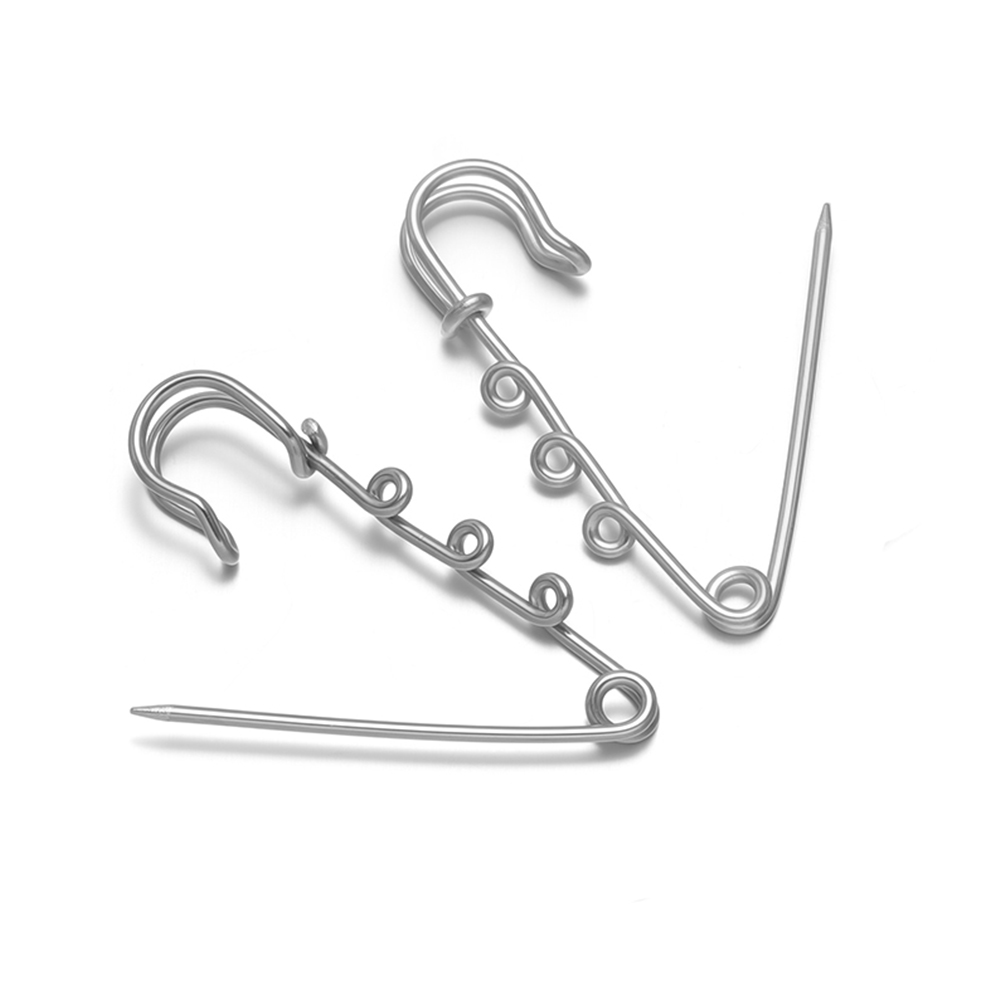 5Pcs Large Safety Pins Stainle - Jewelry Making Hoops ulasan dan harga