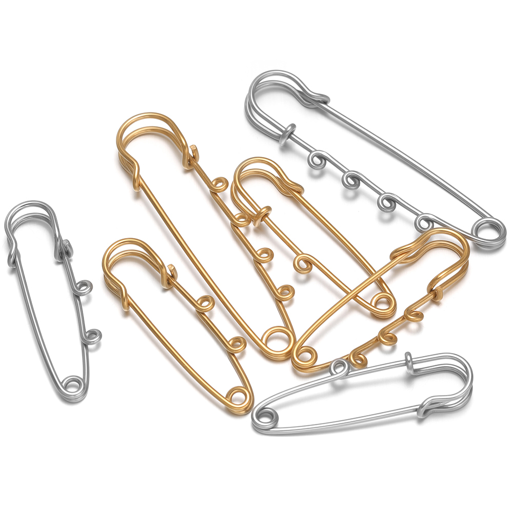 5Pcs Large Safety Pins Stainle - Jewelry Making Hoops ulasan dan harga