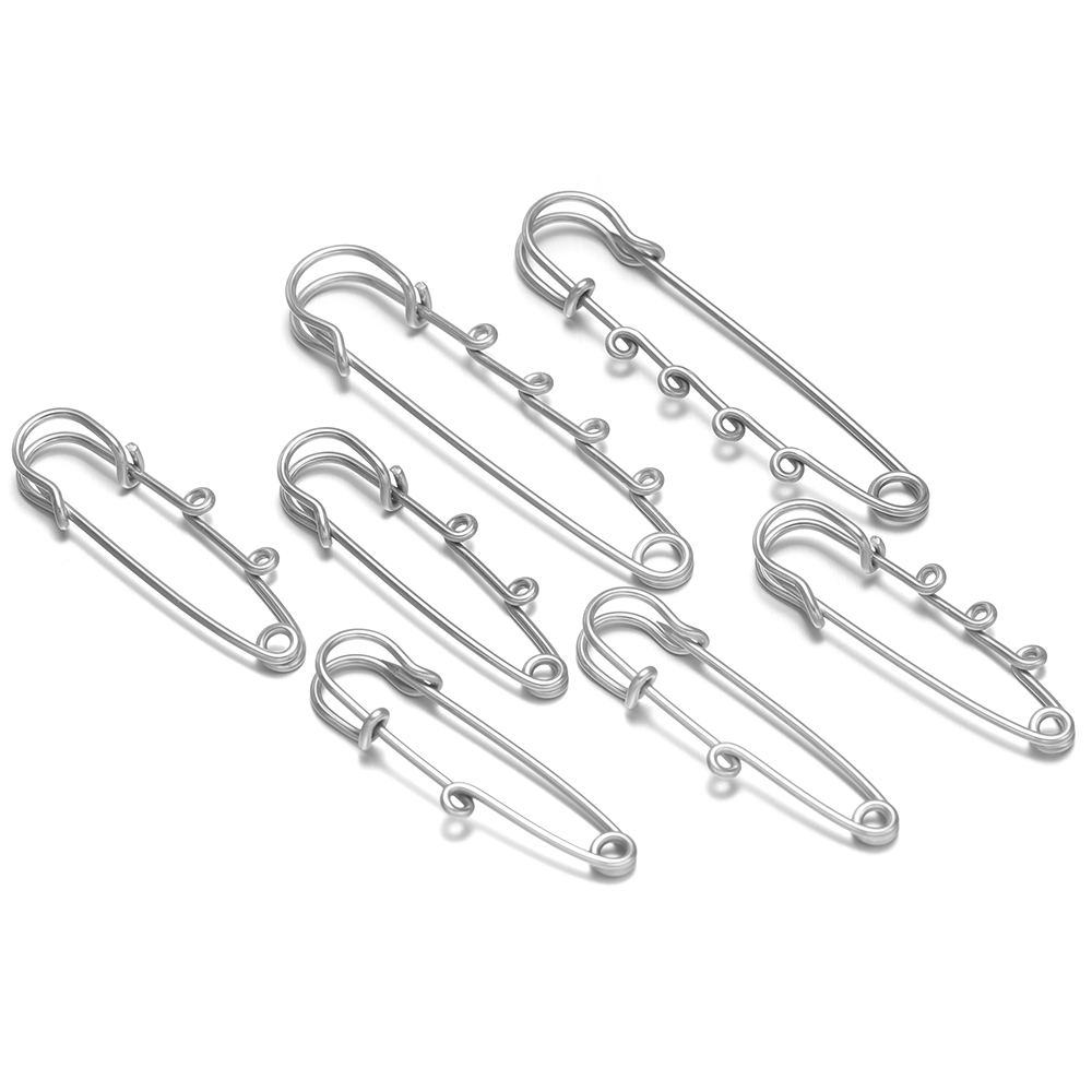5Pcs Large Safety Pins Stainle - Jewelry Making Hoops ulasan dan harga