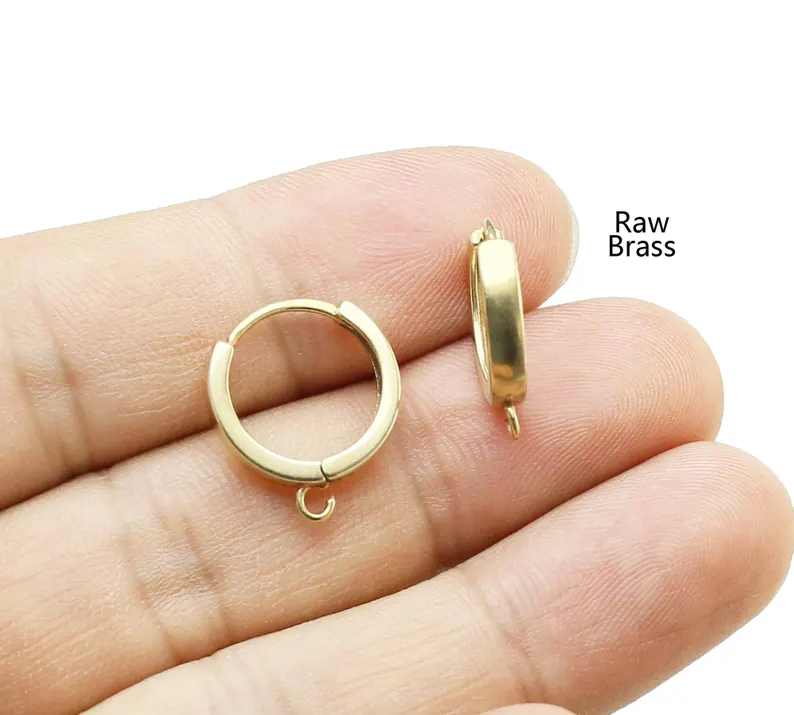10pcs Brass Ear Hoops, Leverba - Jewelry Making Hoops ulasan dan harga