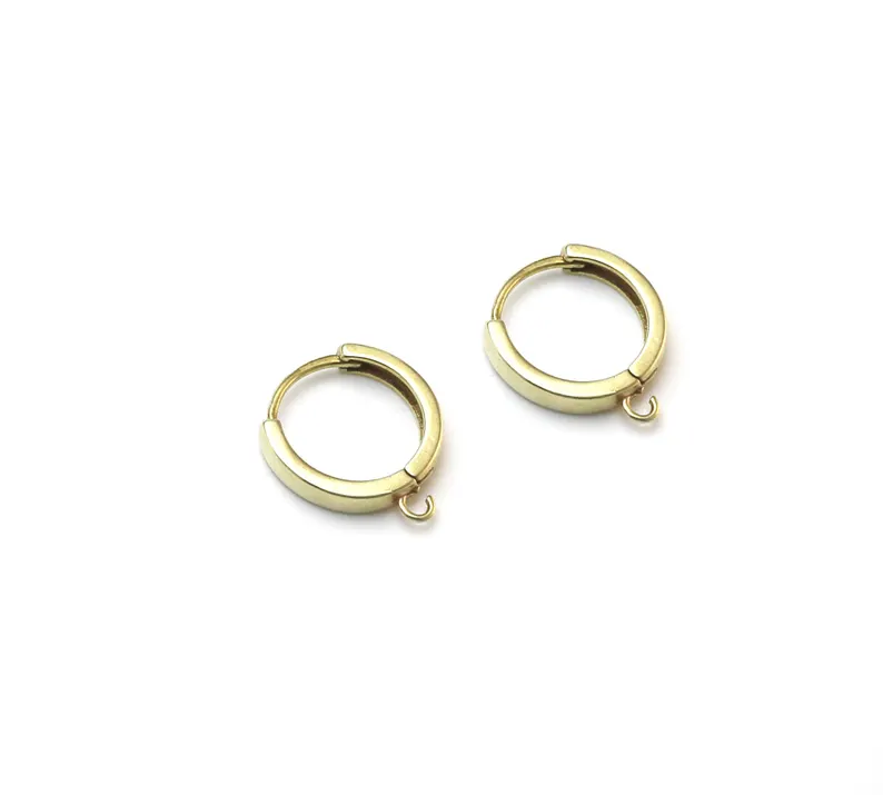 10pcs Brass Ear Hoops, Leverba - Jewelry Making Hoops ulasan dan harga
