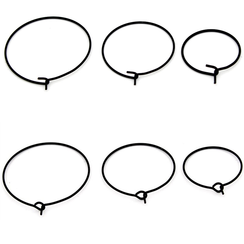 20Pcs 20mm 25mm 30mm Stainless - Jewelry Making Hoops ulasan dan harga