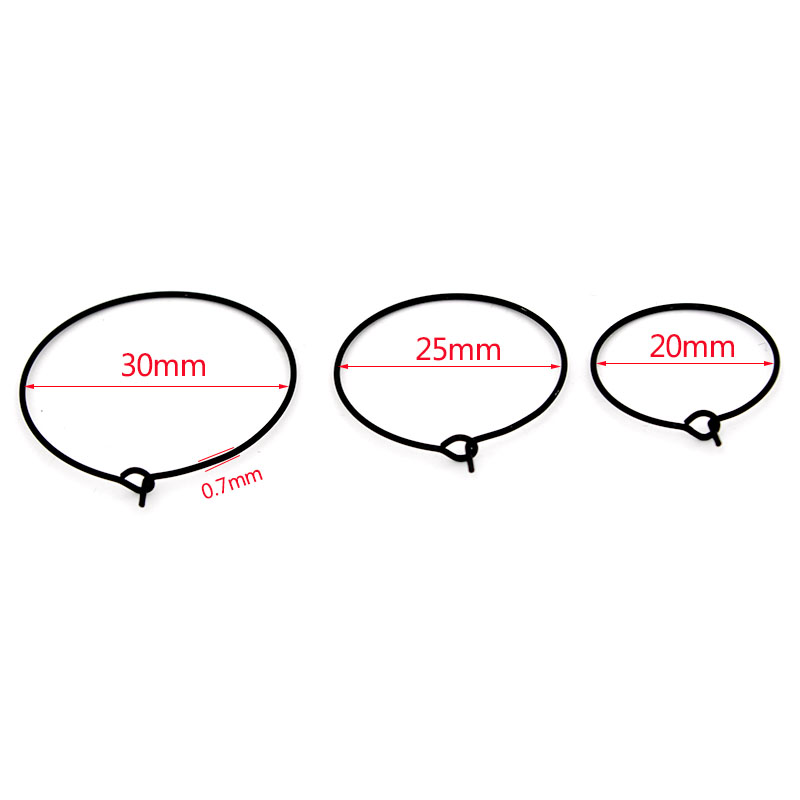 20Pcs 20mm 25mm 30mm Stainless - Jewelry Making Hoops ulasan dan harga