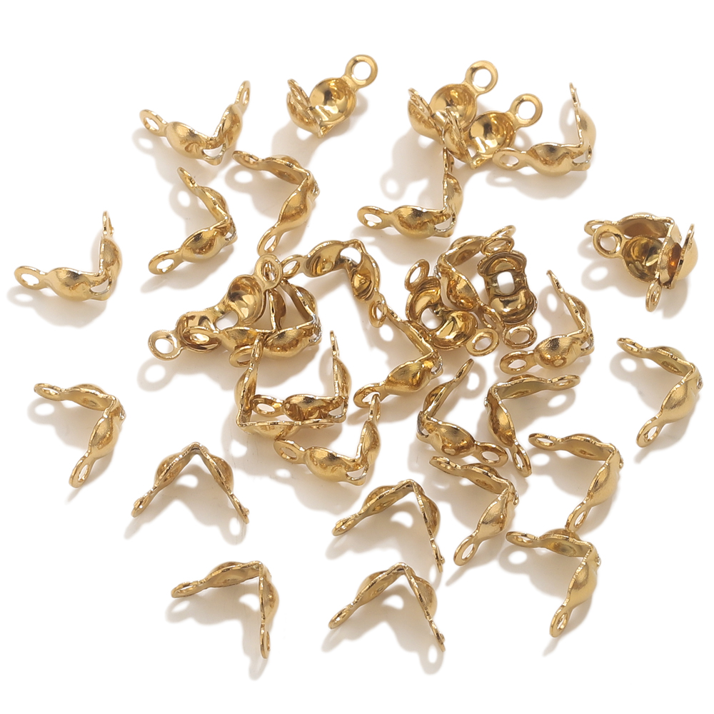 50pcs PVD Gold Plated Stainles - Jewelry Making Necklaces ulasan dan harga