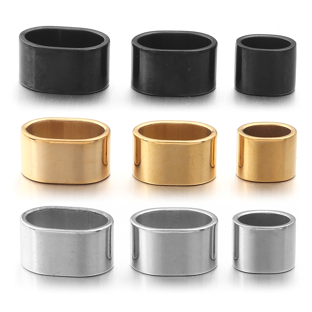 6pcs Flat Stainless Steel Tube - Jewelry Making Equipment ulasan dan harga