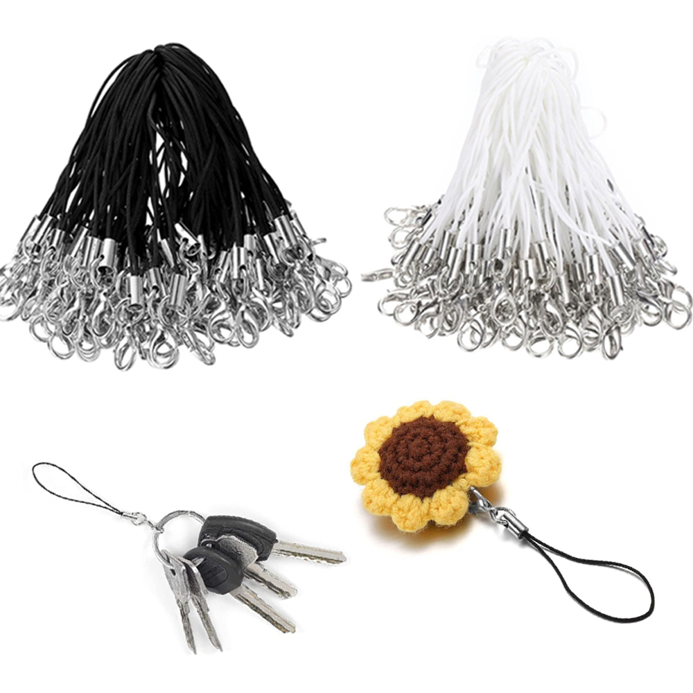 50/100Pcs Black White Strap Ch - Jewelry Making Equipment ulasan dan harga