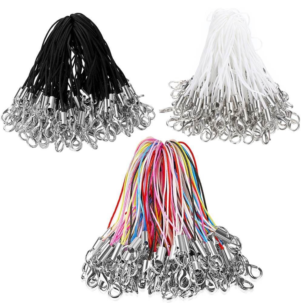 50/100Pcs Black White Strap Ch - Jewelry Making Equipment ulasan dan harga