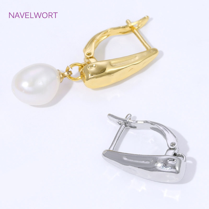 18K Gold Plated Smooth Earring - Jewelry Making Pieces ulasan dan harga