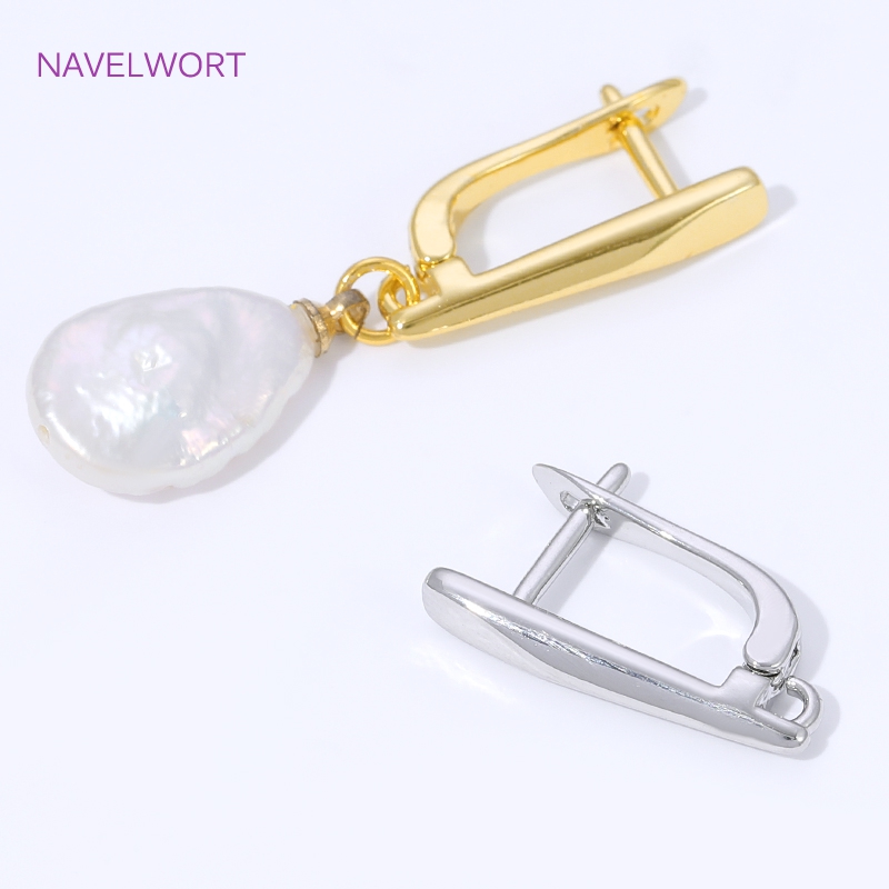 18K Gold Plated Smooth Earring - Jewelry Making Pieces ulasan dan harga