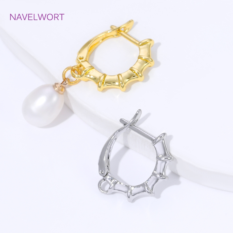 18K Gold Plated Smooth Earring - Jewelry Making Pieces ulasan dan harga