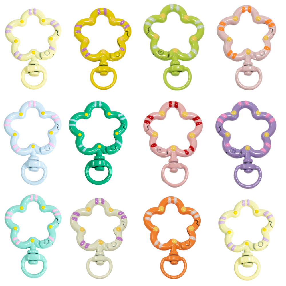 5pcs Flower Metal Lobster Claw - Jewelry Making Rings ulasan dan harga