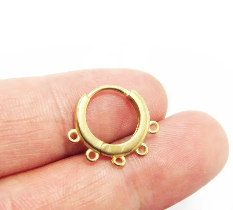 10pcs Brass Ear Hoops, Leverba - Jewelry Making Hoops ulasan dan harga