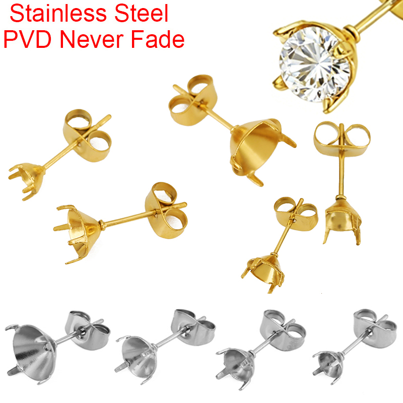 20pcs PVD Never Fade Stainless - Jewelry Making With Stones ulasan dan harga