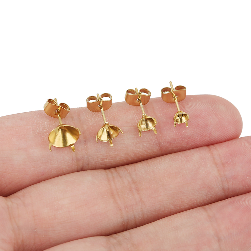 20pcs PVD Never Fade Stainless - Jewelry Making With Stones ulasan dan harga