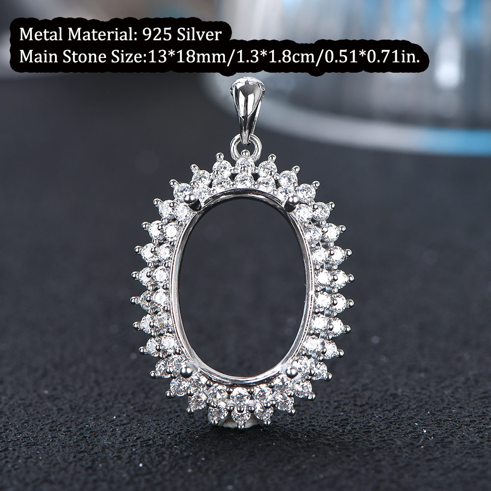 13x18mm S925 Sterling Silver R - Jewelry Making With Stones ulasan dan harga