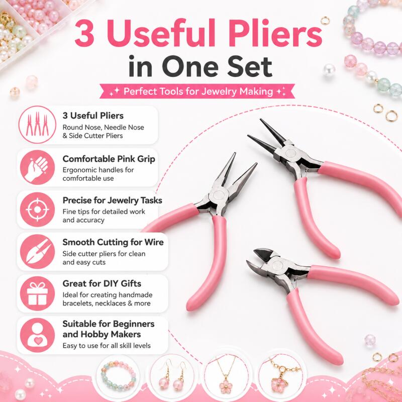 1pcs/set DIY Hand Tool Pliers  - Jewelry Plier Set ulasan dan harga