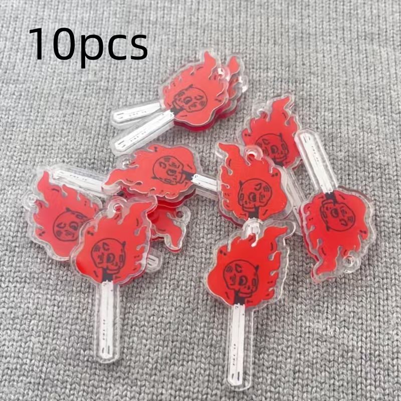 10pcs acrylic skull pendant, D - Jewelry Making Necklaces ulasan dan harga