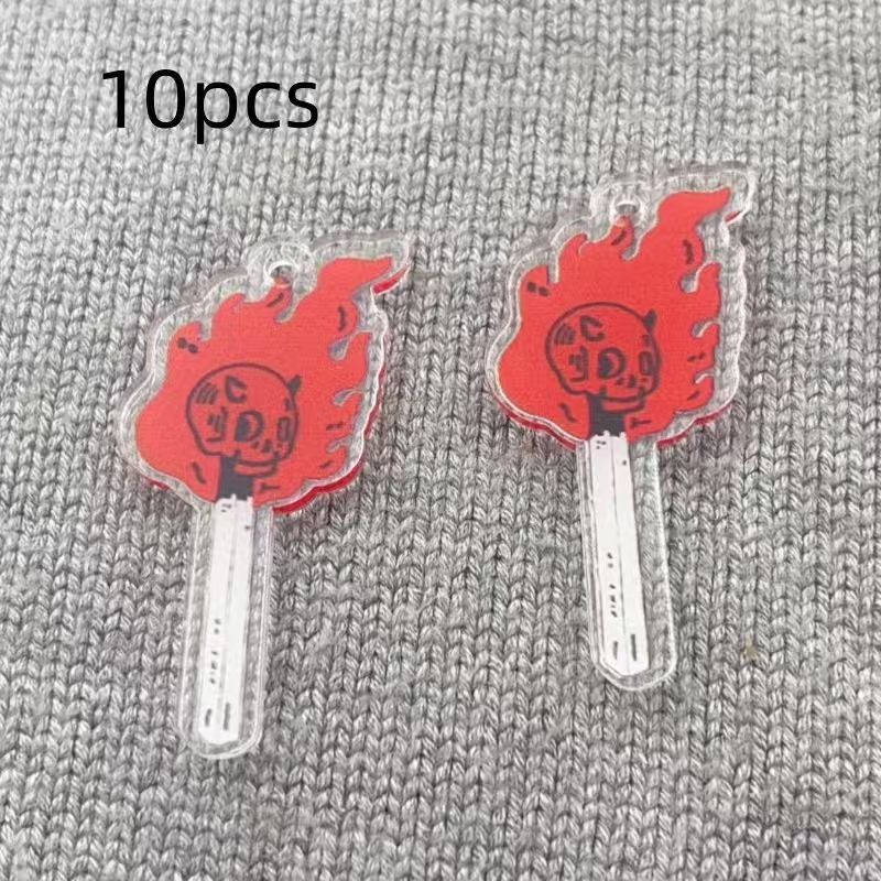 10pcs acrylic skull pendant, D - Jewelry Making Necklaces ulasan dan harga