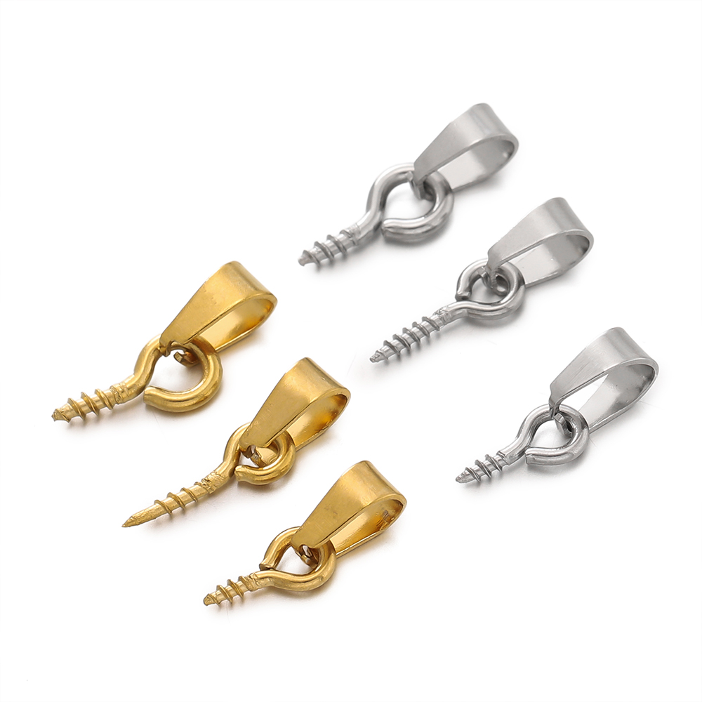 20pcs Stainless Steel Screw Ey - Jewelry Making Drill ulasan dan harga