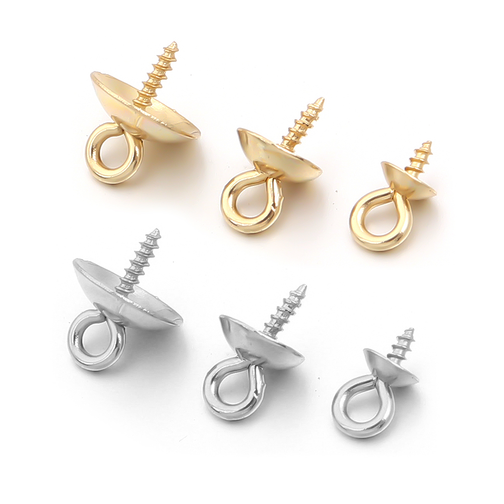 20pcs Stainless Steel Screw Ey - Jewelry Making Drill ulasan dan harga