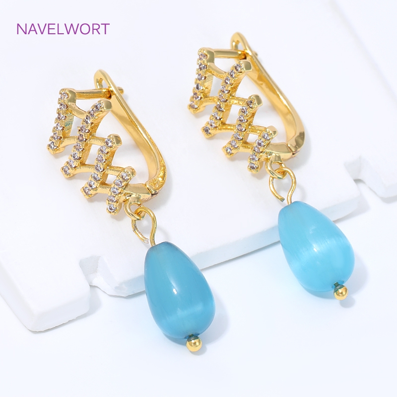 18K Gold Plated Fan Shape Flow - Jewelry Making Pieces ulasan dan harga