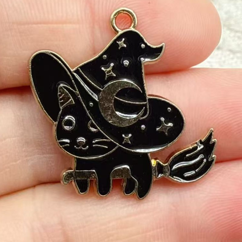 10pcs Original Alloy Enamel Bl - Jewelry Making Necklaces ulasan dan harga