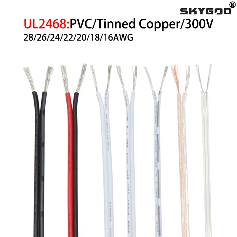 1M/5M 28 26 24 22 20 18 16 AWG - Wire 22 Gauge Copper ulasan dan harga
