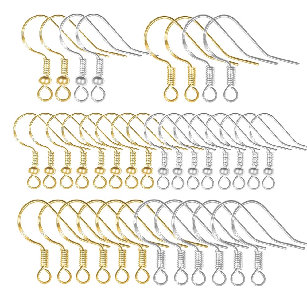 Gold Plated Earring Hooks 100P - Jewelry Making Wire ulasan dan harga