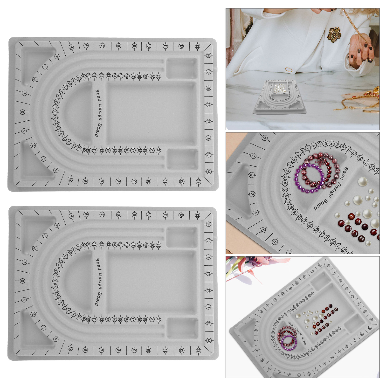 2Pcs Bead Design Board Jewelry - Jewelry Making Necklaces ulasan dan harga