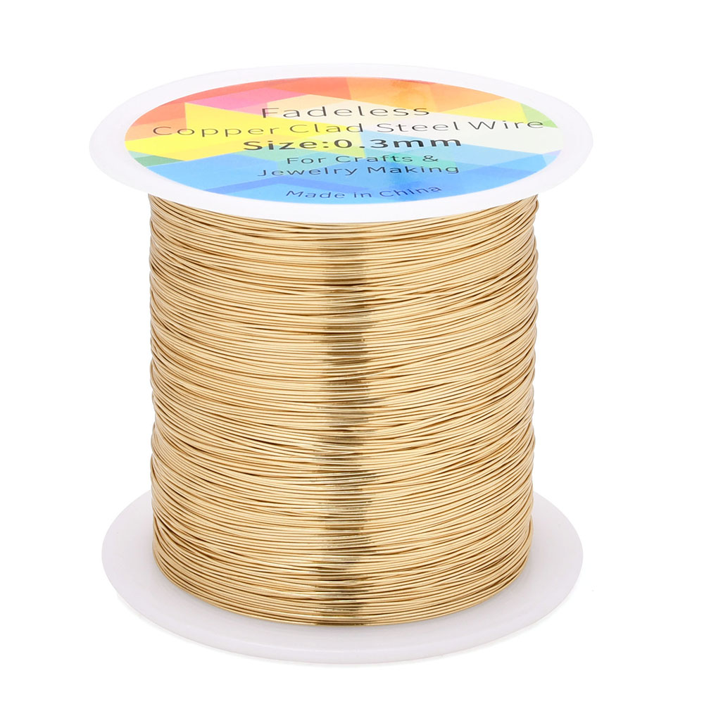 100m/328ft Fadeless Copper Cla - Jewelry Making Wire ulasan dan harga