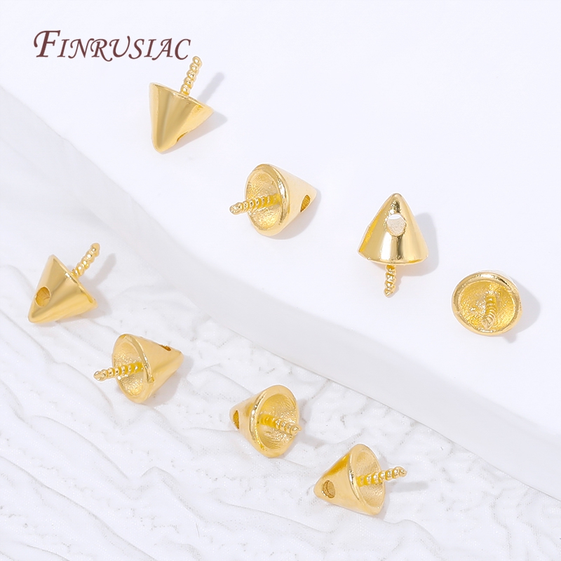 18K Gold Plated Cone Screw Pea - Jewelry Making Drill ulasan dan harga